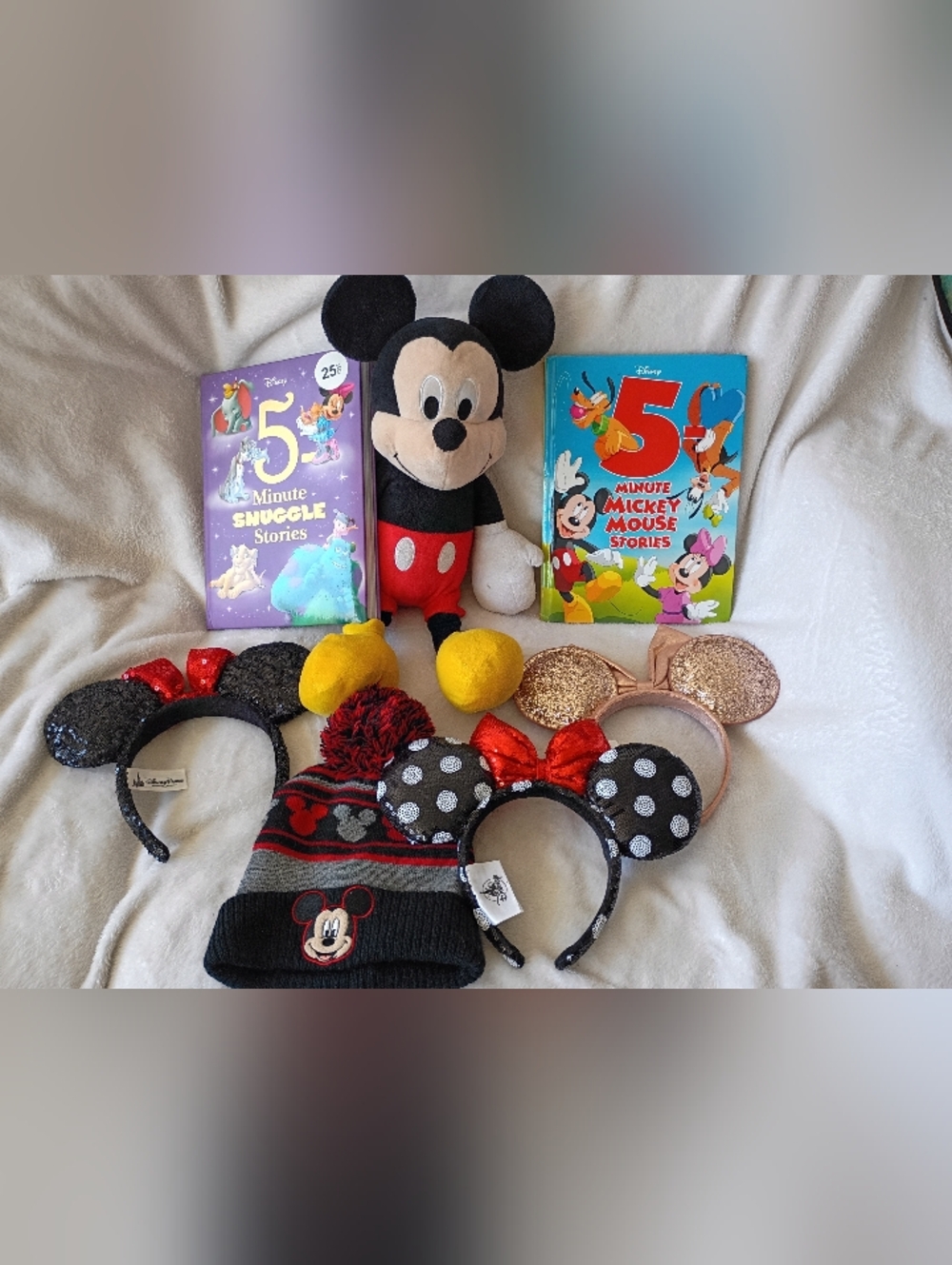 Disney Mickey Mouse Plush & Ear Headband Set - Black, Red, Yellow